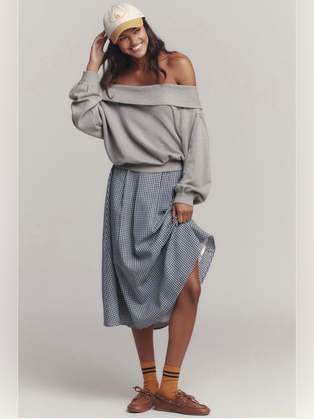Anthropologie Long-Sleeve Slouchy Off-The-Shoulder Top NWT - Picture 3 of 6